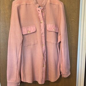 Amazon Pink Textured Women's Jacket